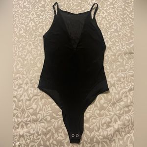 Forever 21 Mesh Black Tank Top Bodysuit
